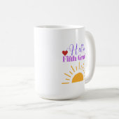 Hello Fifth Grade -おもしろい先生コーヒーマグ コーヒーマグカップ (正面右)