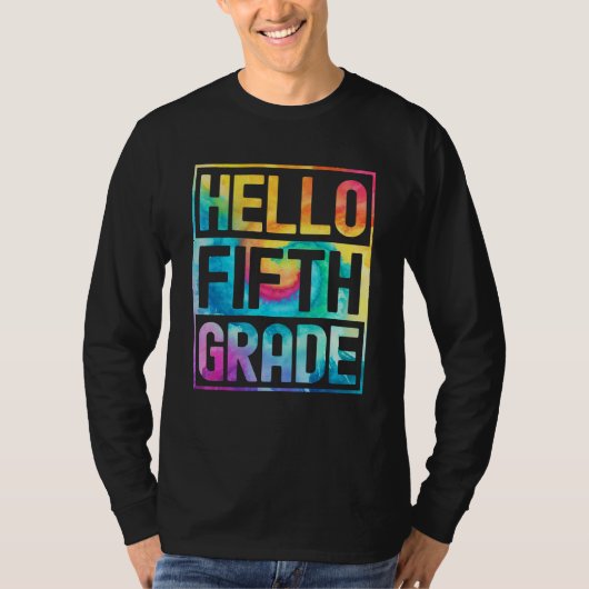 Hello Fifth Grade Back to School 5th Grade Teacher Tシャツ (正面)
