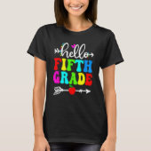 Hello Fifth Grade Team 5th Grade Back To School Te Tシャツ (正面)