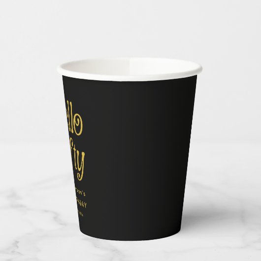 Hello Fifty Retro 50th Birthday Party 紙コップ (左)