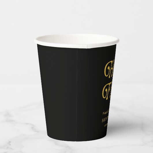 Hello Fifty Retro 50th Birthday Party  紙コップ (右)