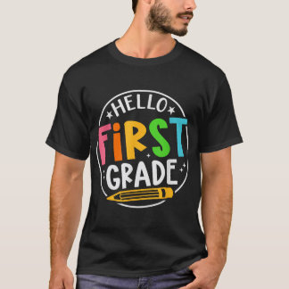 Hello First Gradeチーム1年生新学期 Tシャツ