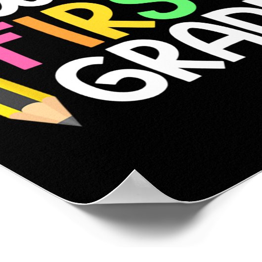 Hello First Gradeチーム1年生新学期Te ポスター (角)