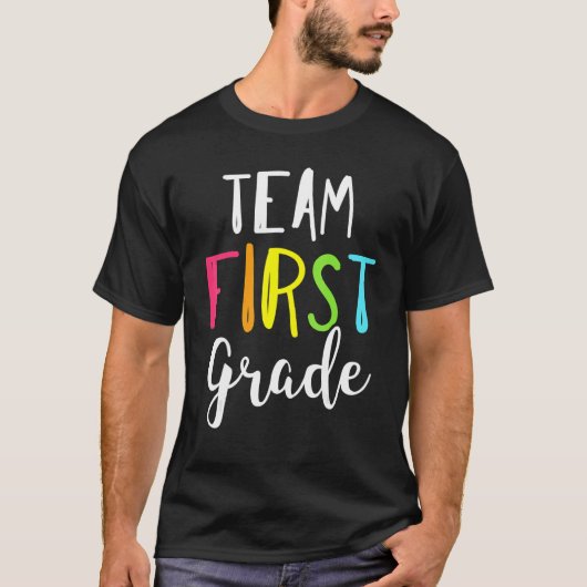 Hello First Gradeチーム1年生新学期Te Tシャツ (正面)