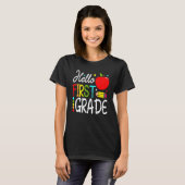 Hello First Gradeチーム1年生新学期Te Tシャツ (正面フル)