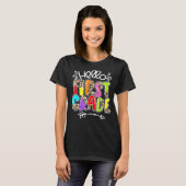 Hello First Gradeチーム1年生新学期Te Tシャツ (正面フル)