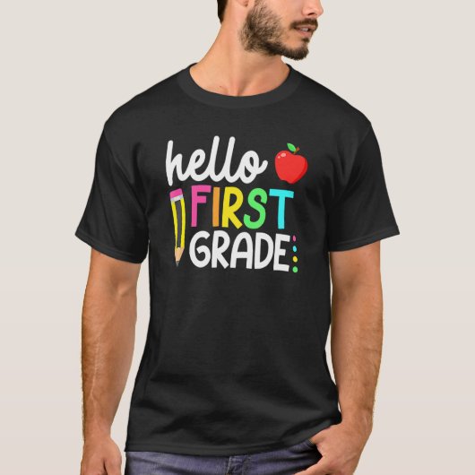 Hello First Gradeチーム1年生 Tシャツ (正面)
