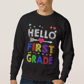 Hello First Grade新学期先生 スウェットシャツ