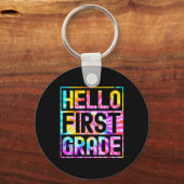 Hello First Grade新学期1年生先生 キーホルダー (正面)