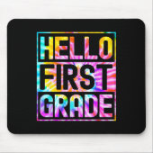 Hello First Grade新学期1年生先生 マウスパッド (正面)
