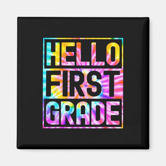 Hello First Grade新学期1年生先生 マグネット (正面)