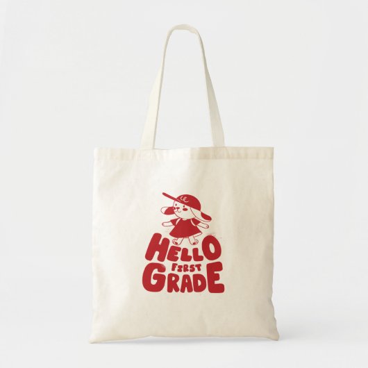 Hello First Grade トートバッグ (正面)