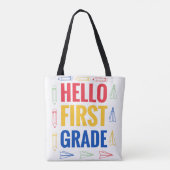 Hello First Grade トートバッグ (裏面)