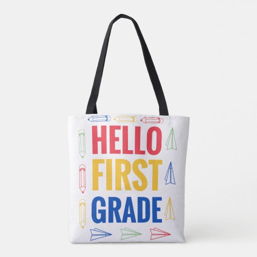 Hello First Grade トートバッグ (裏面)