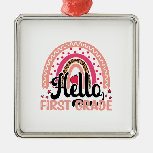 Hello First Grade メタルオーナメント (正面)