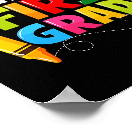 Hello First Grade 1年生新学期 ポスター (角)