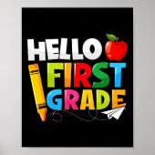 Hello First Grade 1年生新学期 ポスター (正面)