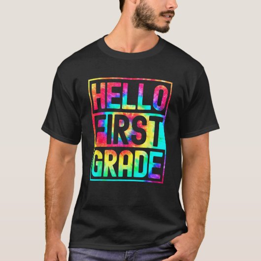 Hello First Grade Back to School 1st Grade Teacher Tシャツ (正面)