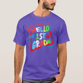 Hello First Grade Back To School Funny T-Shirt Tシャツ