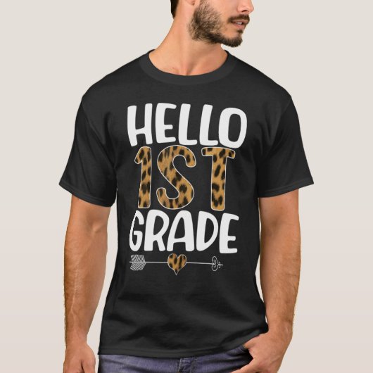 Hello First Grade Tシャツ (正面)