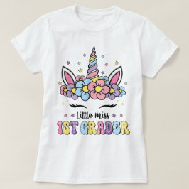 Hello First Grade Teacher Coquette Pencil Bow Tシャツ