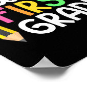 Hello First Grade Team 1st Grade Byck To School Te ポスター (角)