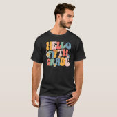 Hello Fitfth Grade Groovy 5th Grade Back School Te Tシャツ (正面フル)