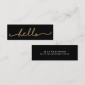 Hello Foilフェイク名刺 スキニー名刺 (正面/裏面)