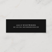 Hello Foilフェイク名刺 スキニー名刺 (裏面)