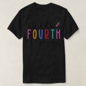 Hello Four Going新学期教え Tシャツ (デザイン正面)