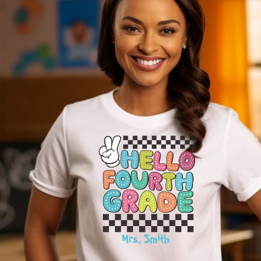 Hello Four Gradeカスタマイズ可能Tシャツ Tシャツ