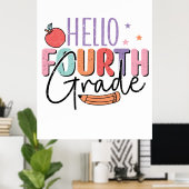 Hello Four Grade新学期 ポスター (ホームオフィス)