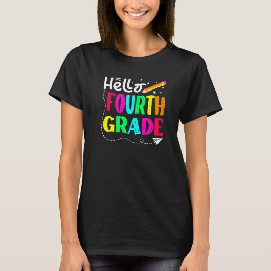 Hello Four Grade新学期 Tシャツ (正面)