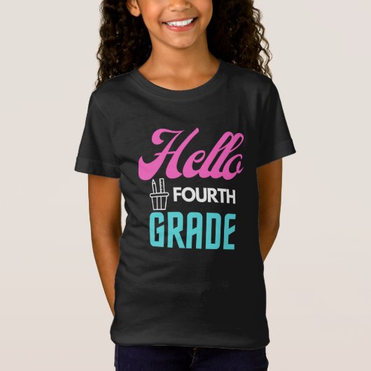 Hello Four Grade、新学期Tシャツ Tシャツ (正面)