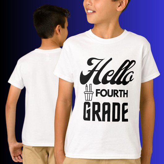 Hello Four Grade、新学期Tシャツ Tシャツ