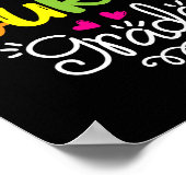 Hello Fourth Grade Fun 4th Grade Byck To School Gi ポスター (角)