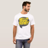 Hello Friday Typoコメント Tシャツ (正面フル)