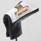 Hello Friend おもしろい Squirrel ゴルフヘッドカバー (3/4 正面)