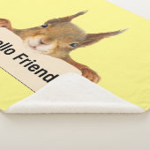 Hello Friend おもしろい Squirrel シェルパブランケット (3/4)