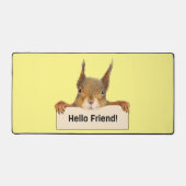 Hello Friend おもしろい Squirrel デスクマット (正面)