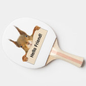 Hello Friend おもしろい Squirrel 卓球ラケット (横)