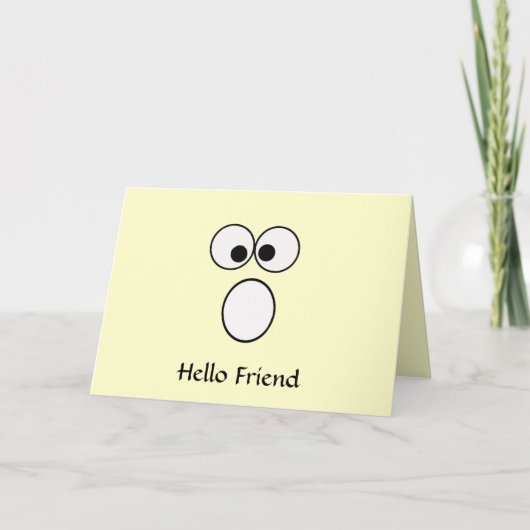 Hello Friend 2グリーティングカード サンキューカード (正面)
