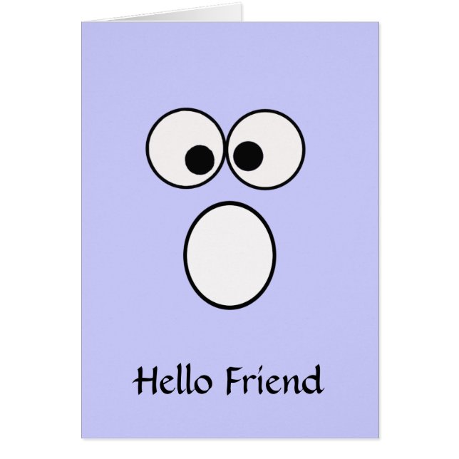 Hello Friend 3グリーティングカード (正面)