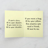 Hello Friend 4グリーティングカード サンキューカード (内部)