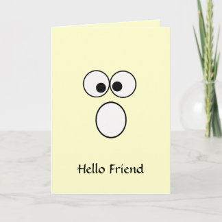 Hello Friend 4グリーティングカード サンキューカード