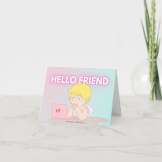 Hello Friend greeting card カード