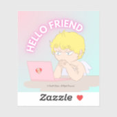 hello friend vinyl sticker シール (シート)