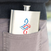 Hello Friends Simple Happy Greeting Design フラスク (インサイチュ)