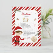 Hello from小妖精や小人ウェルカムレター招待状 招待状 (スタンド正面)