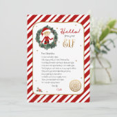 Hello from小妖精や小人ウェルカムレター招待状 招待状 (スタンド正面)